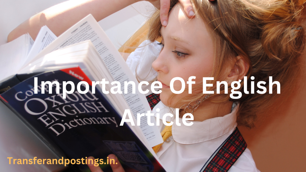 Importance Of English Article Let's Know The Importance In Life