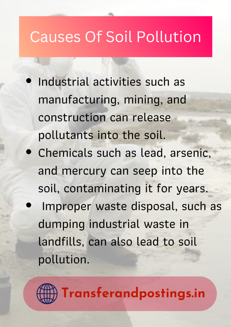Soil Pollution Paragraph Soil Pollution Causes, Effects, And