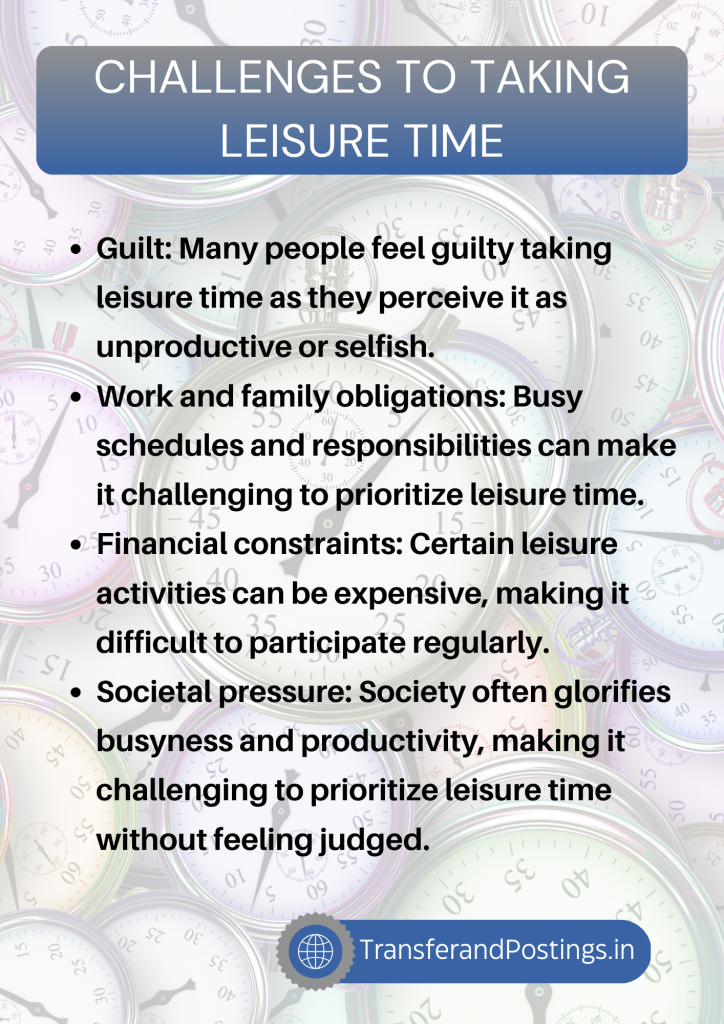 Leisure Time Paragraph Why Taking A Break Is Essential For Your WellBeing Transfer and Postings